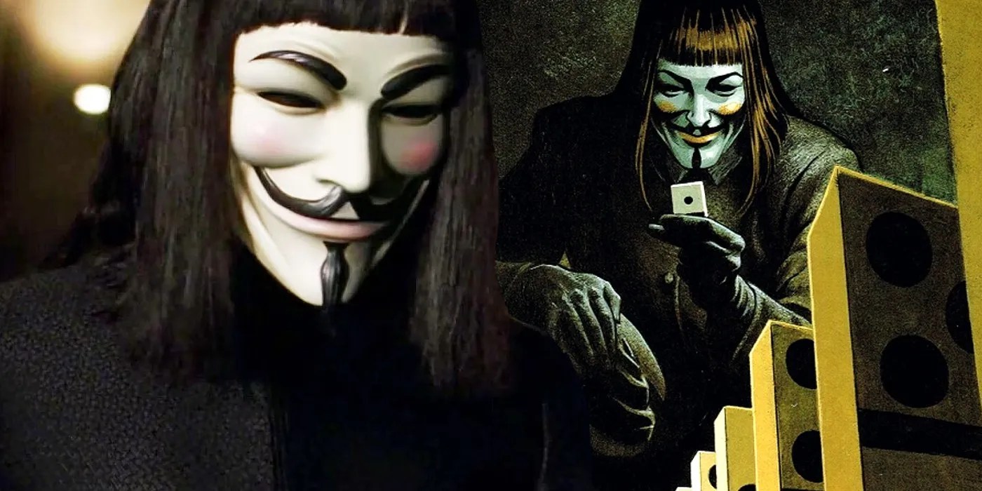 فيلم V for Vendetta المقتبس يقص تفاصيله النبوية