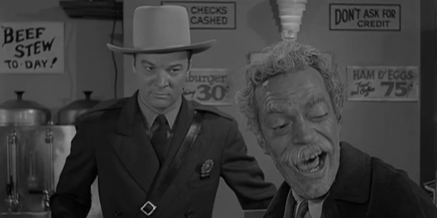 A still from the Will The Real Martian Please Stand Up? episode of The Twilight Zone