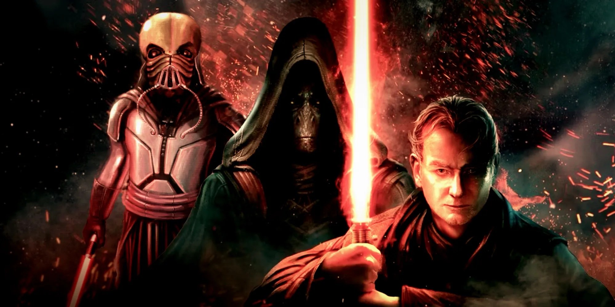 Darth Tenebrous, Darth Plagueis, and Palpatine
