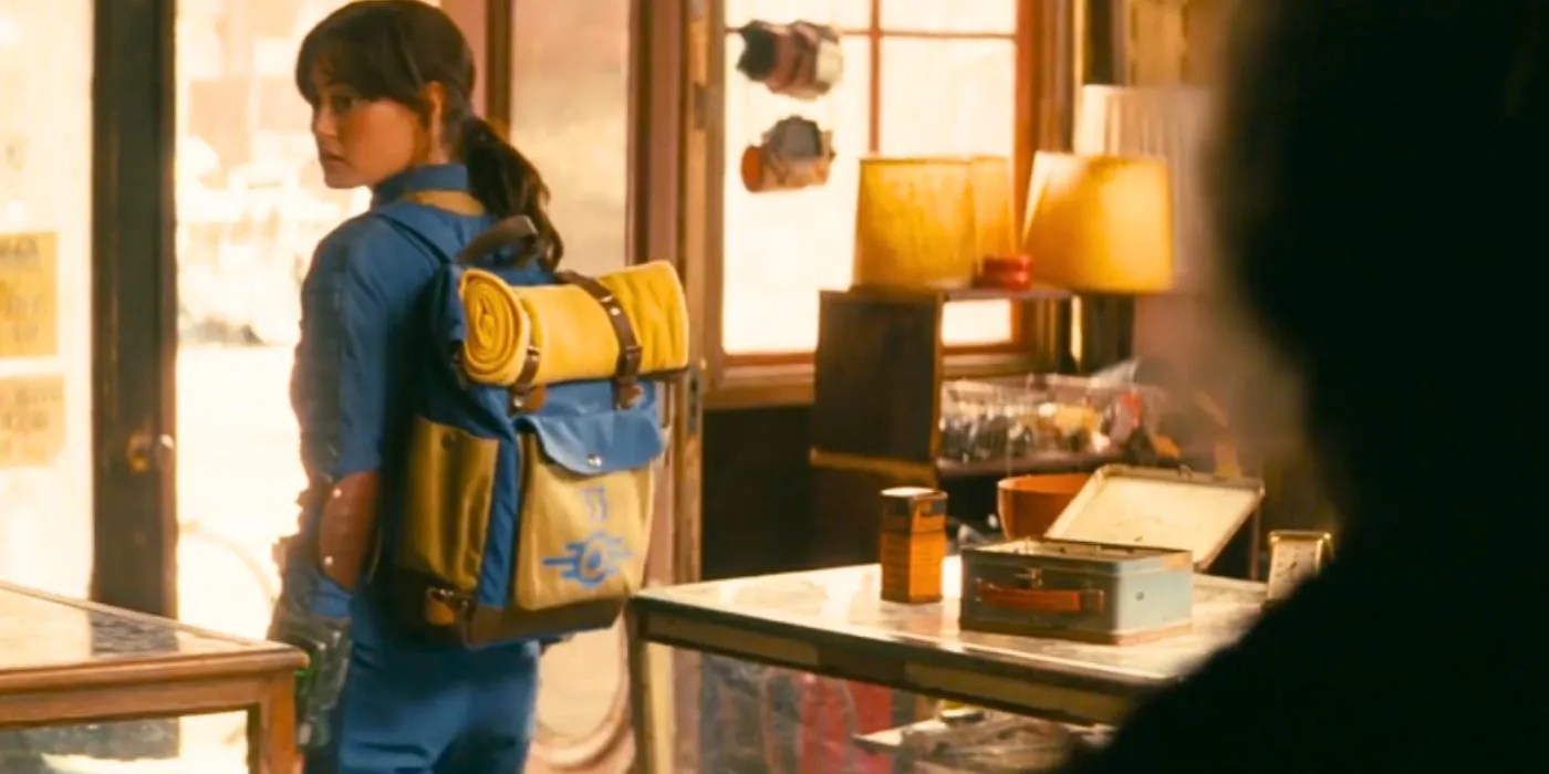 A Fallout lunchbox in the sundries store that Lucy visits in Fallout