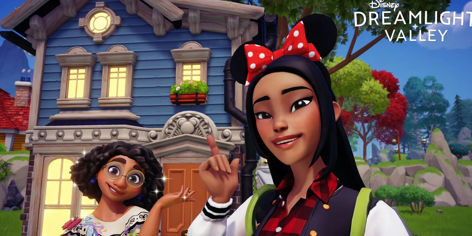 Disney Dreamlight Valley character wearing Minnie Mouse Ears