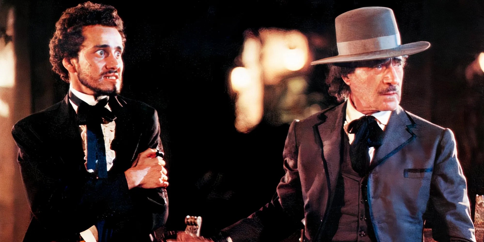 Characters looking scared in the Western Barbarosa