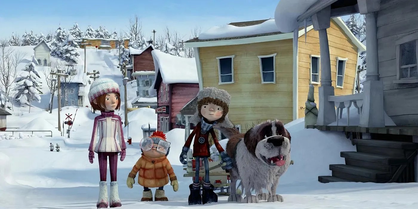 A group of characters from the 2015 animated movie Snowtime