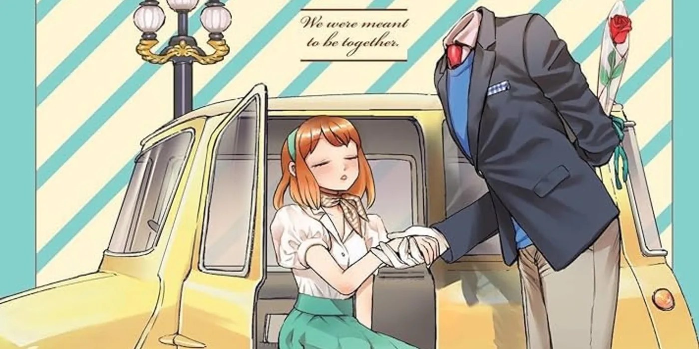Akira Helping Shizuka Out of a Car in The Invisible Man and His Soon-to-Be Wife Vol. 2 Manga Cover