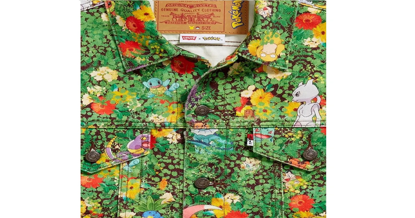 Levi's Teases Pokemon Collaboration With Over the Top Jacket