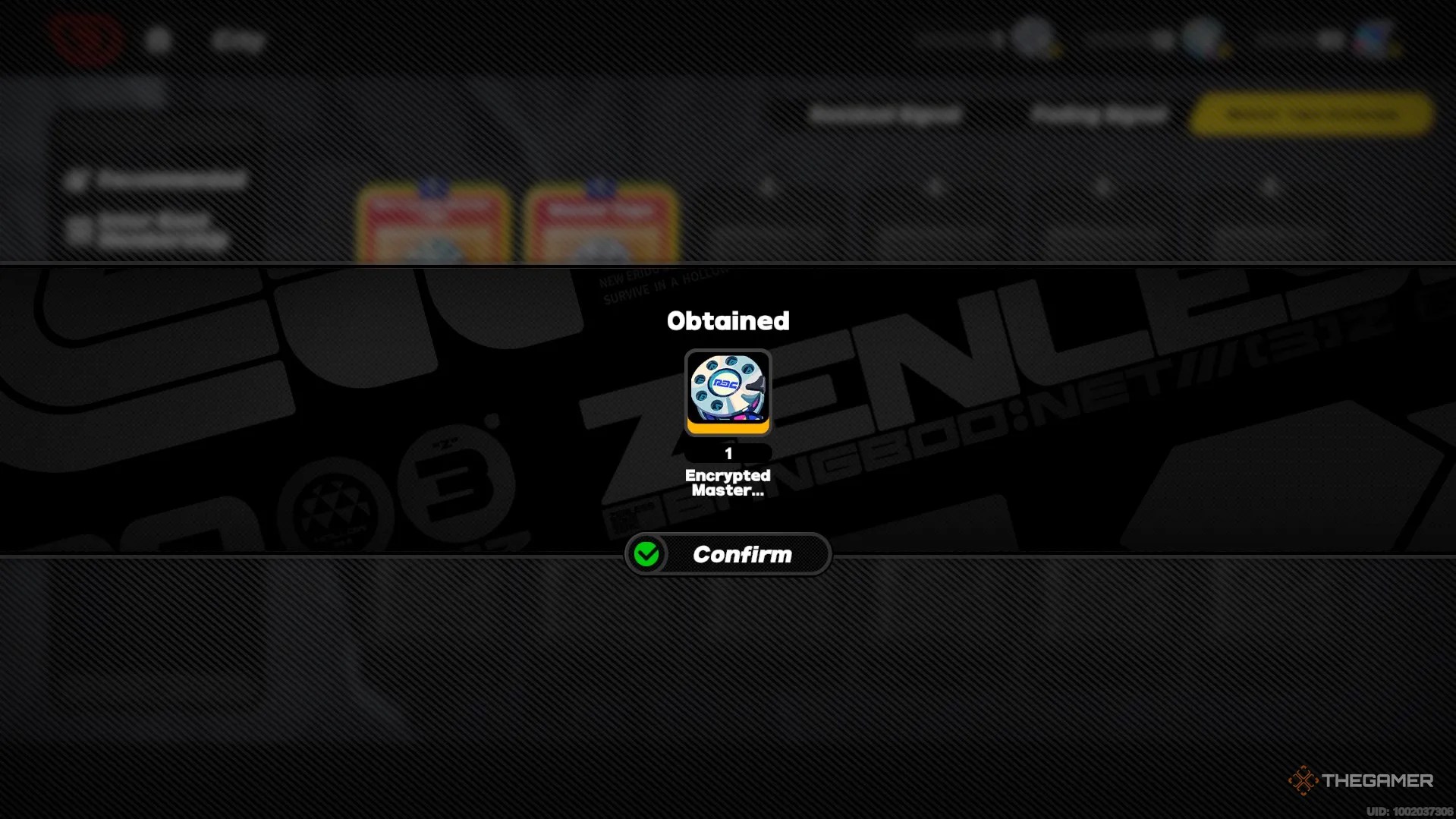 A message showing a Master Tape has been obtained in Zenless Zone Zero.