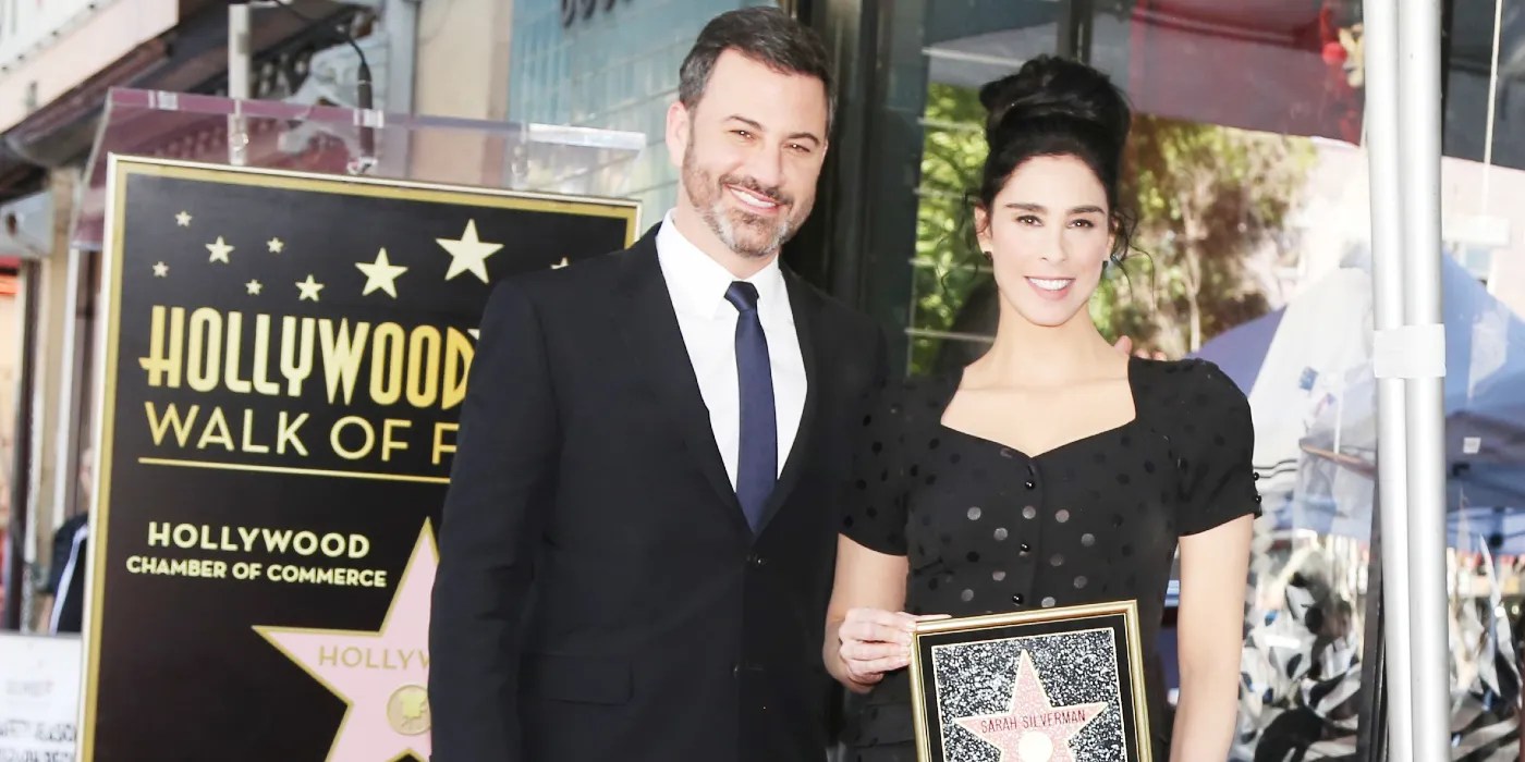 Sarah Silverman Jimmy Kimmel Kiss