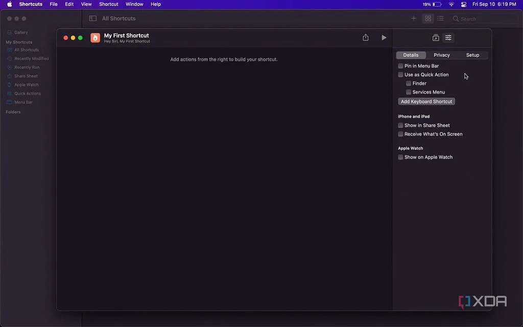 Complete guide to the Shortcuts app on macOS