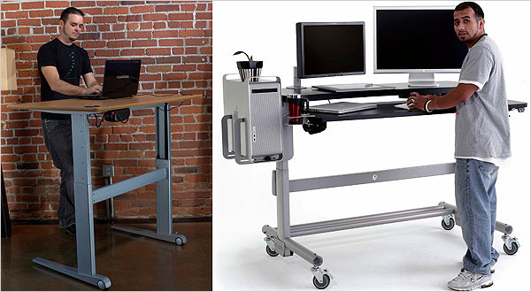 A Desk That Allows You to Stand or Sit The New York Times