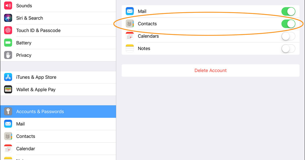 Adding Gmail Contacts to an iPad The New York Times