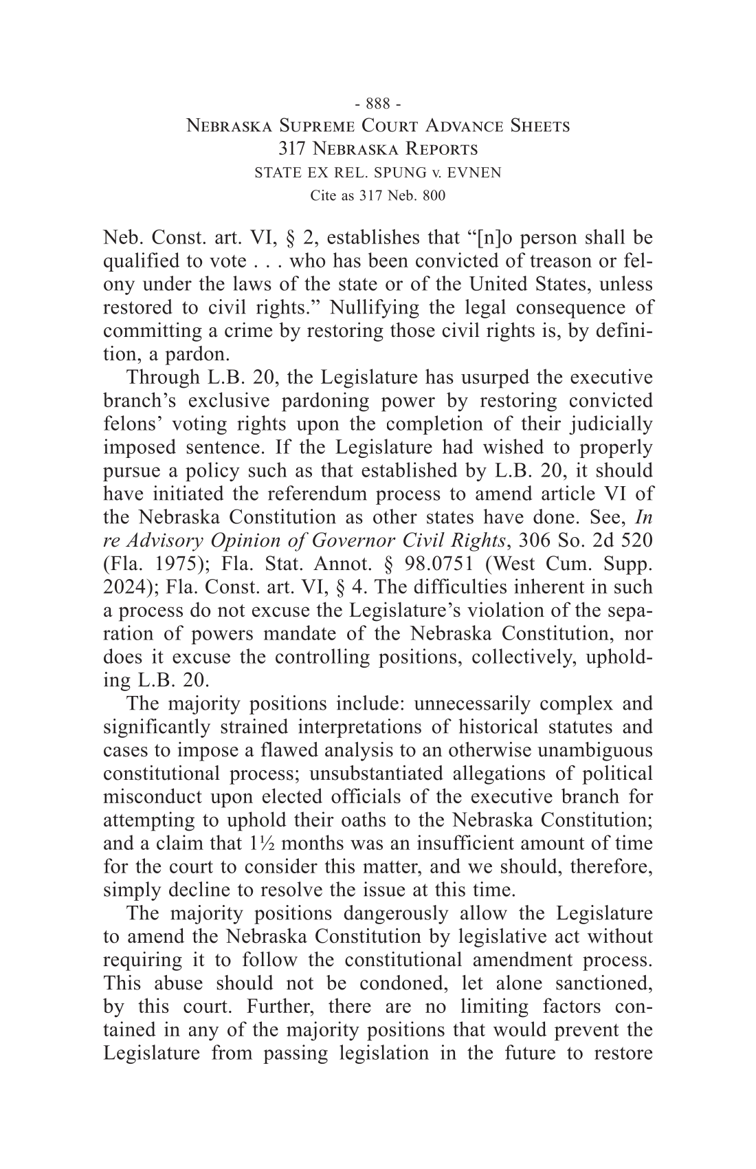 Read the Nebraska Supreme Court Ruling on Voting Rights for Felons