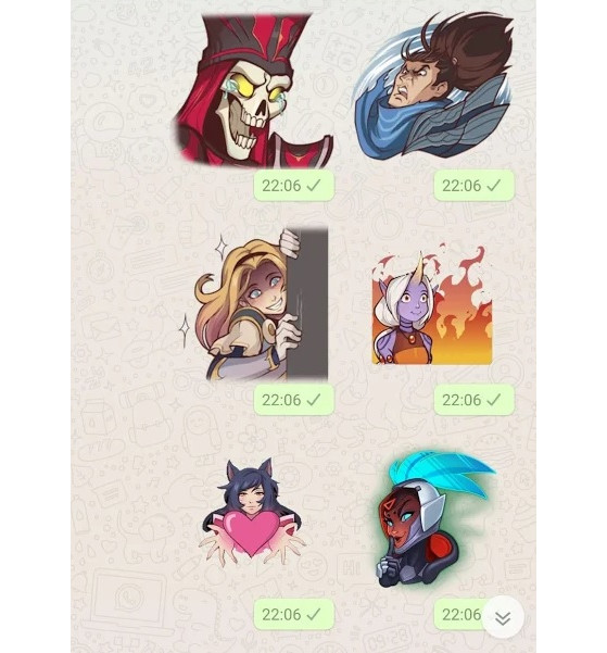LoL Stickers para Whatsapp oficiales de League of Legends Millenium