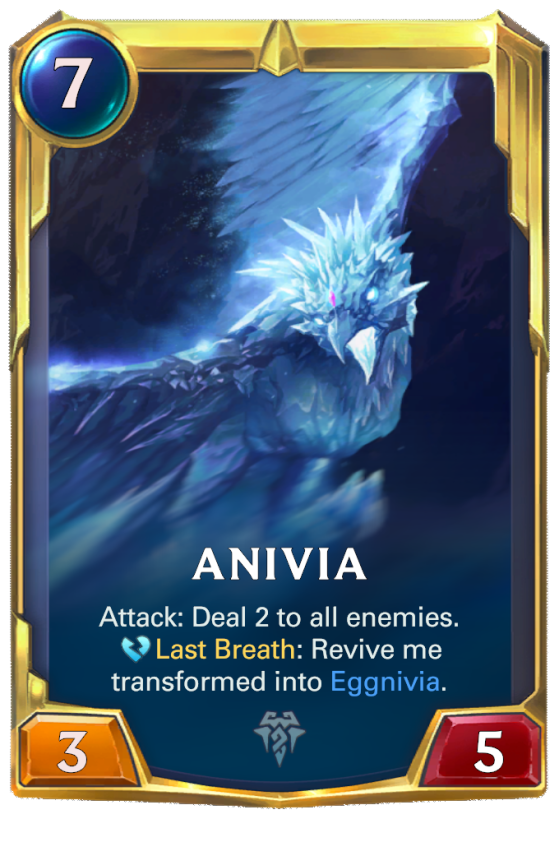 LoL. Legends of LoR new card reveal — Anivia. Freljord champion Millenium