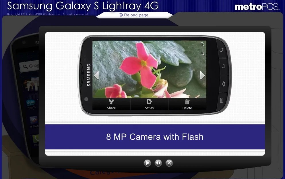 Images, Details Surface Samsung's Galaxy S Lightray 4G Set To Land On MetroPCS With Super
