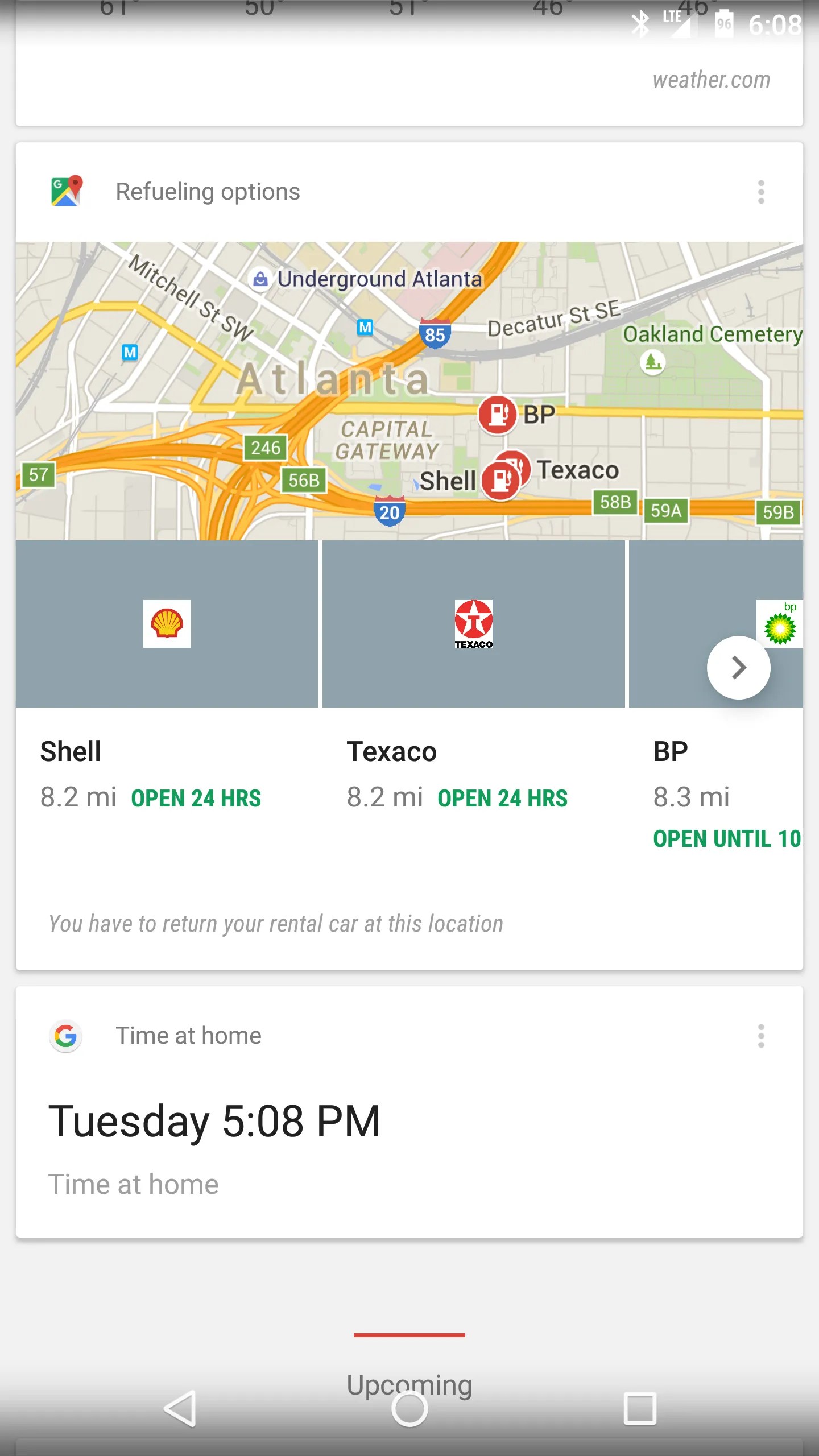 Google Now Will Show You A Refueling Options Card When It's Time To