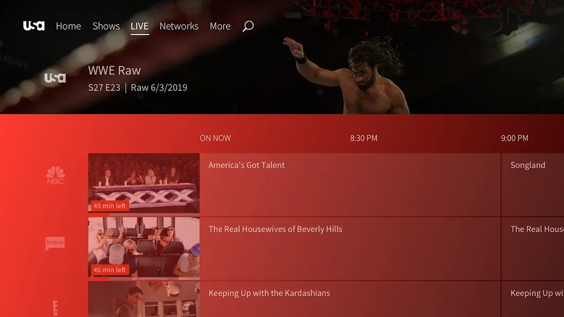 USA Network gets an Android TV app