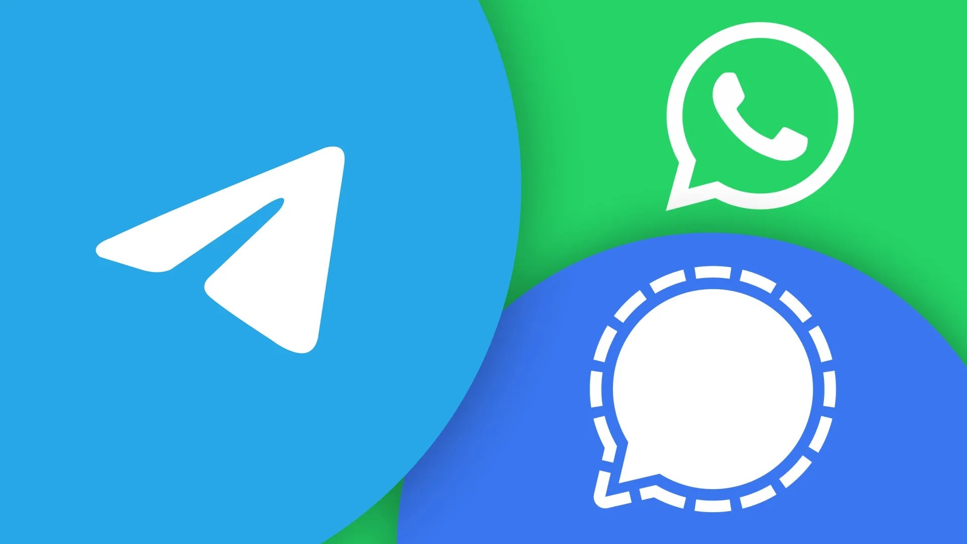 Telegram, WhatsApp, Signal