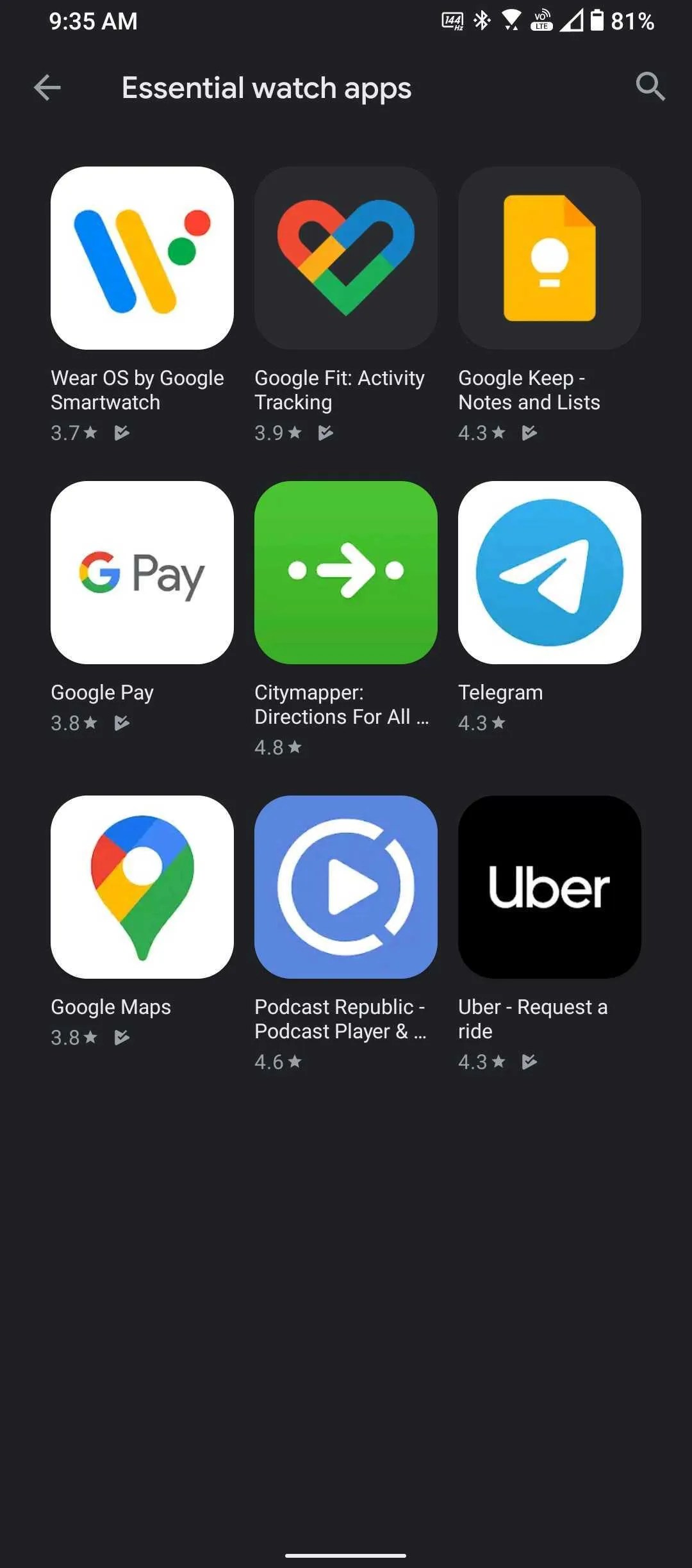 The Play Store is highlighting two Wear OS apps that don't exist anymore