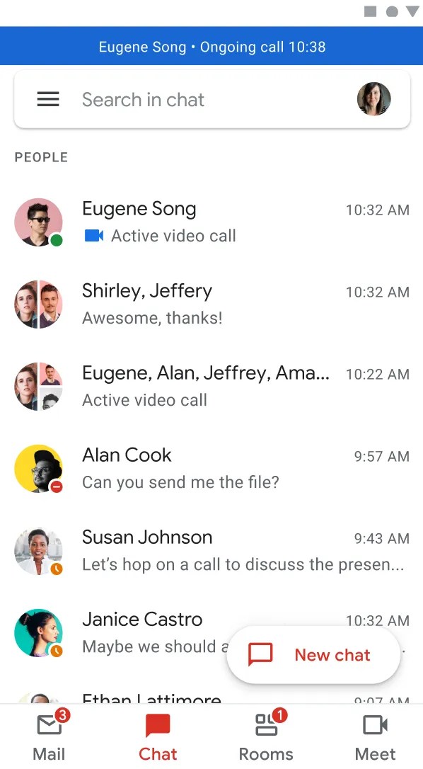 Google Chat in Gmail will now let you make Meet calls