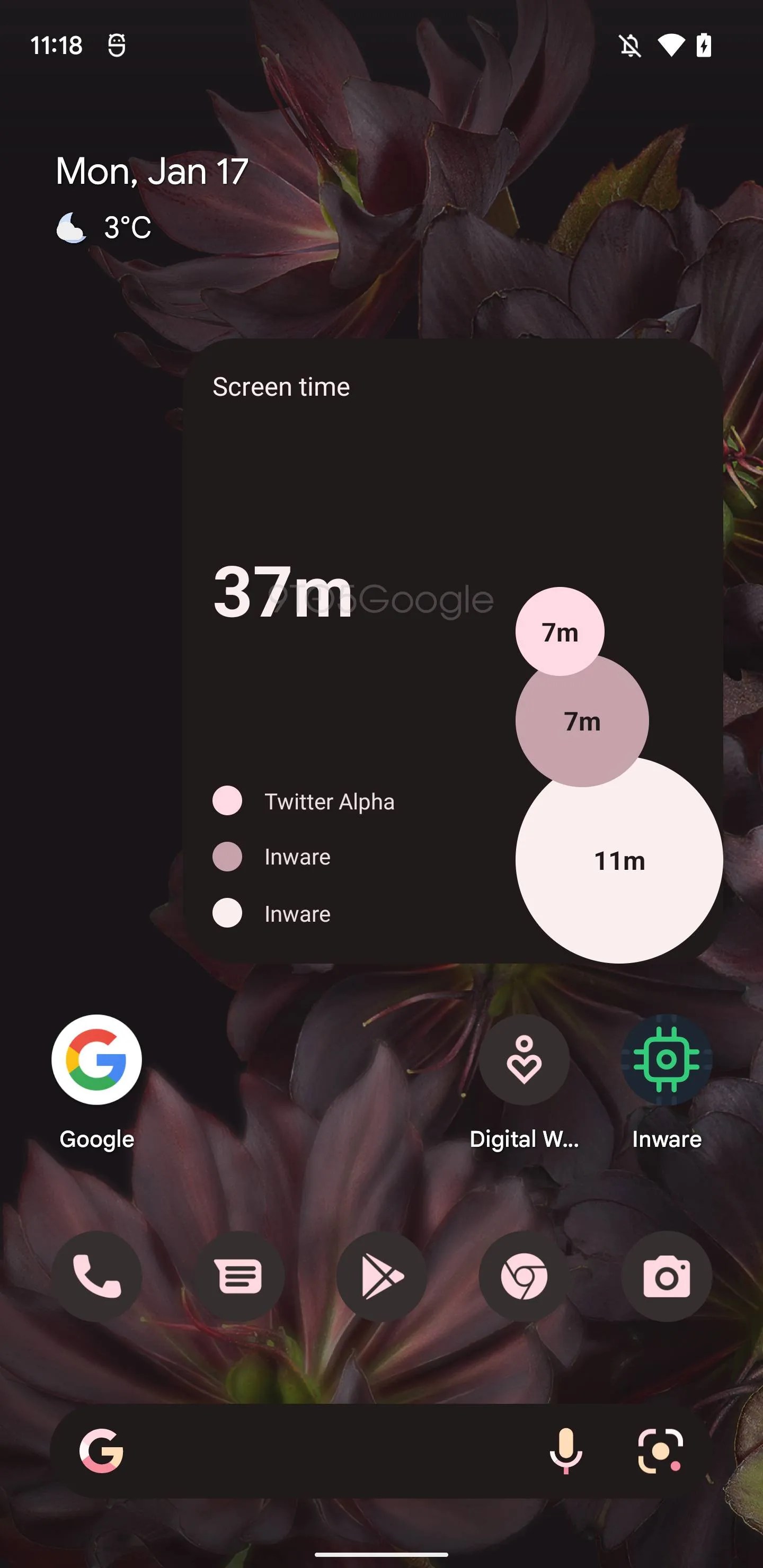 Google is working on a 'Your screen time' Digital Wellbeing widget