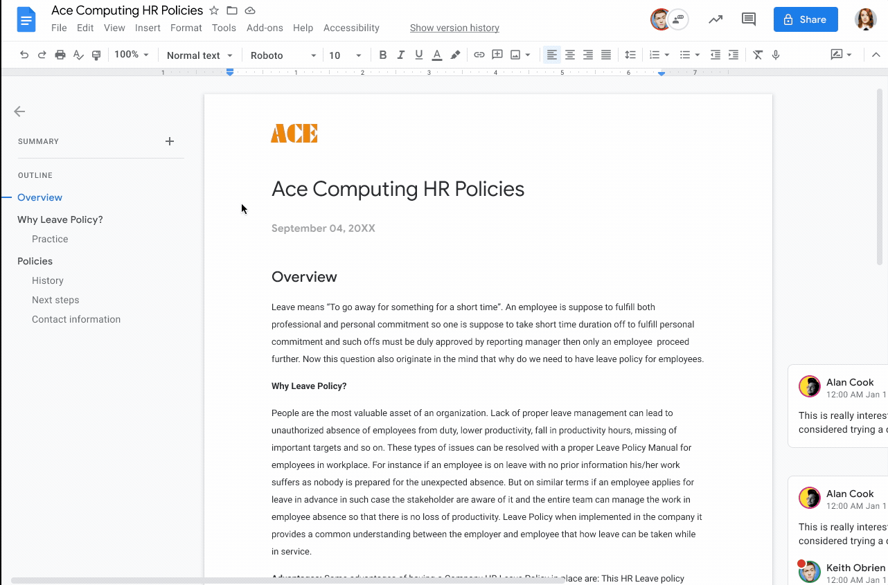 New Google Docs Smart Canvas features let you break free from the