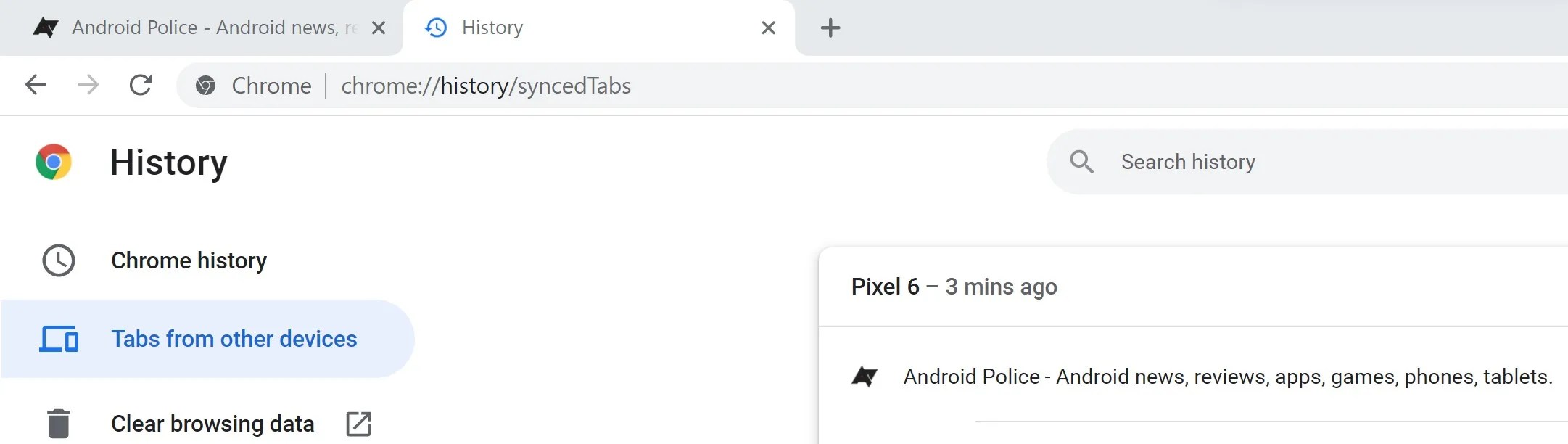 How to share Chrome tabs between mobile and desktop