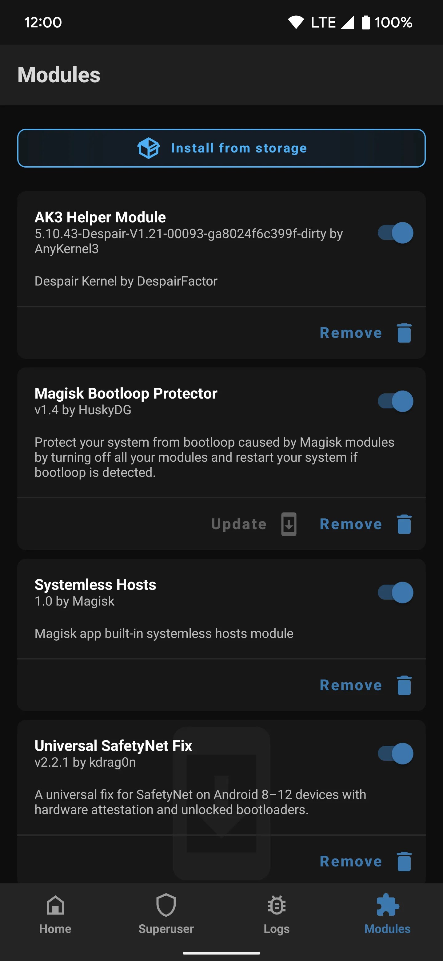 How to install Magisk modules on a rooted Android phone
