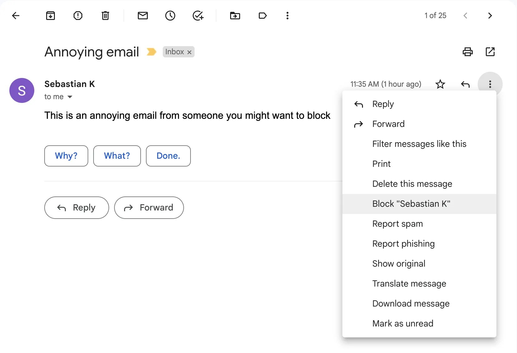 How to block unwanted emails in Gmail