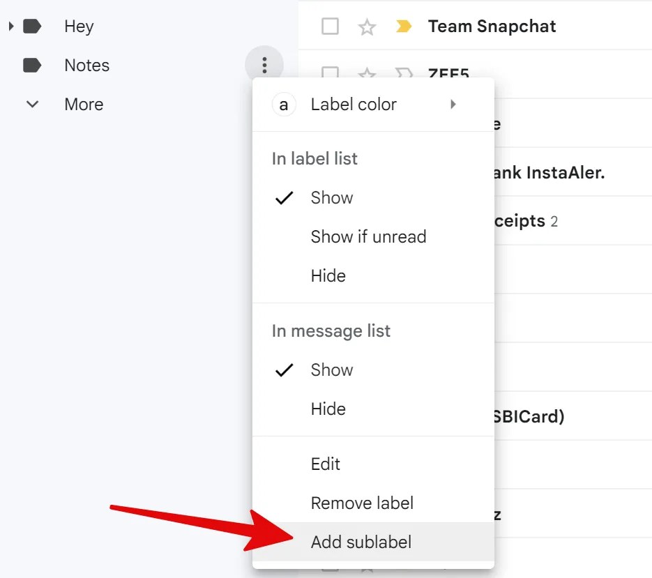 How to create labels in Gmail