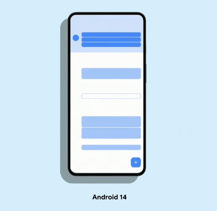 A Google-made GIF for developers showing how predictive back gestures work with a Calendar-specific example.