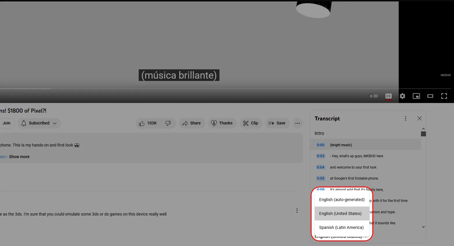 How to get the transcript of a YouTube video