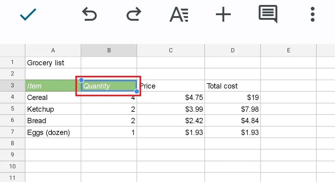 Google Sheets How to paste a style