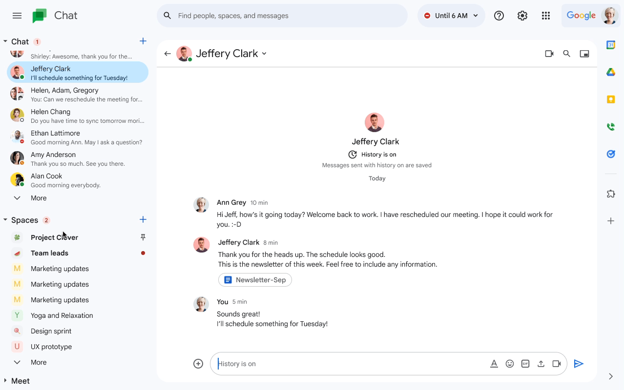 Google Chat's next update will make it easier to organize your conversations