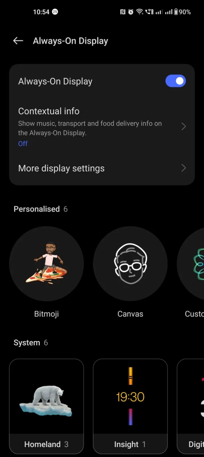 How to turn the Always On Display (AOD) on or off on your Android phone