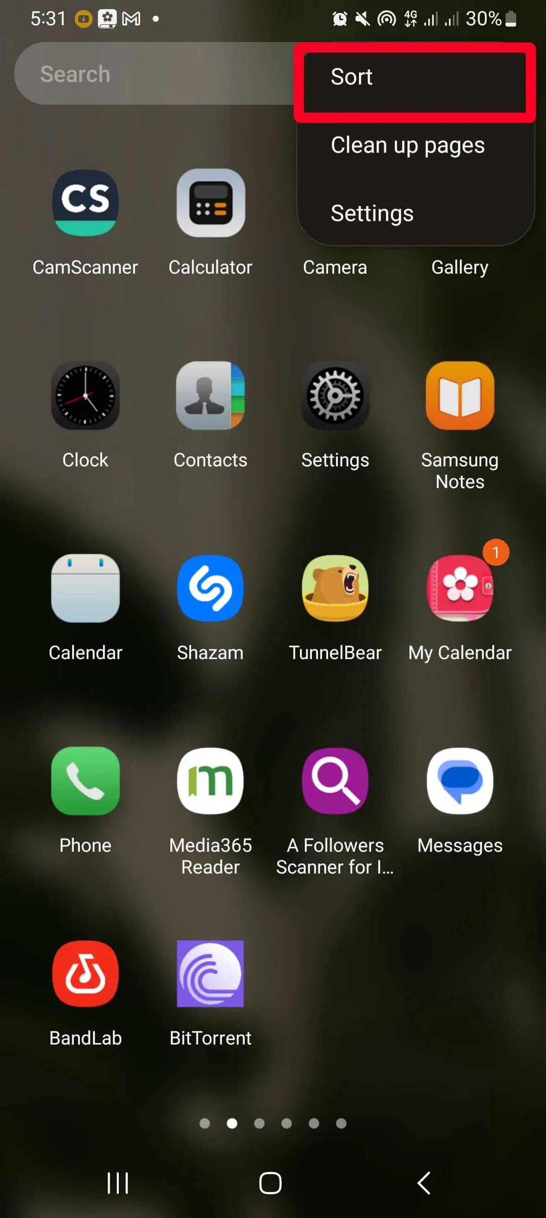 How to arrange apps on Android