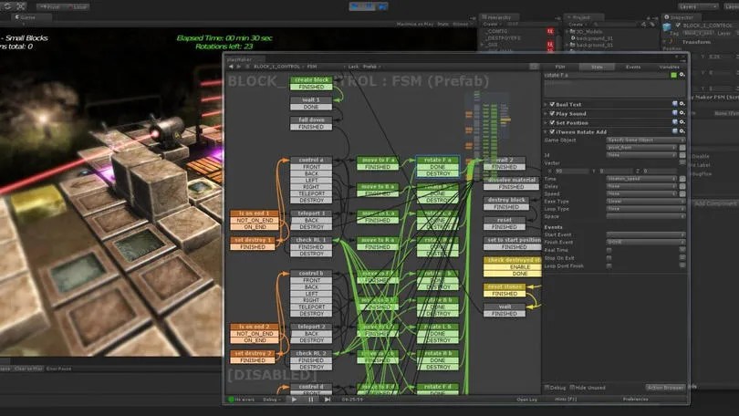 Creating a game puzzle in Unity with a flowchart.