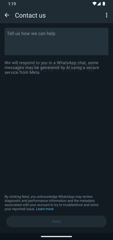 WhatsApp Chat Support AI