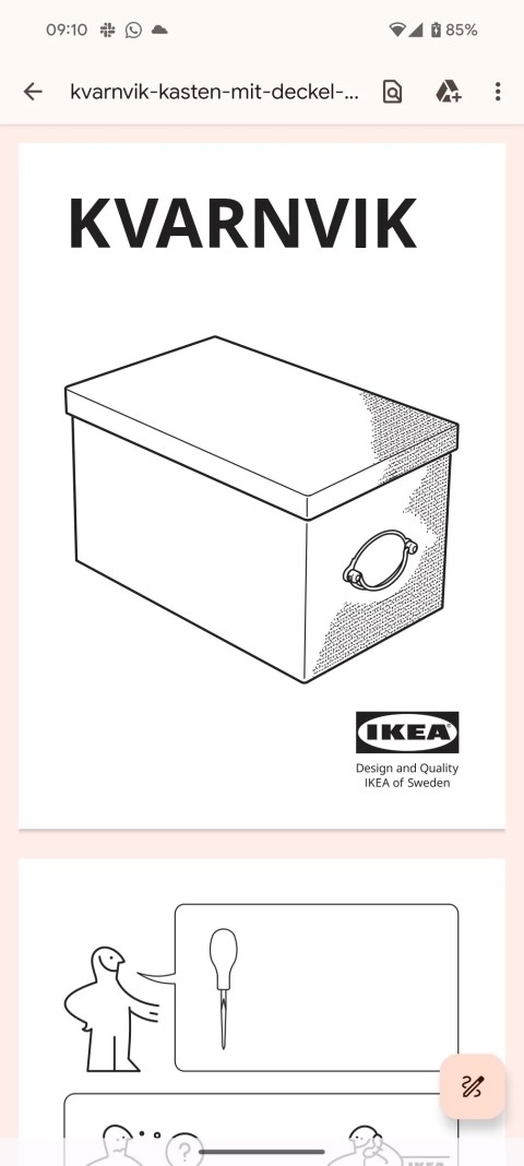 Screenshot of resulting image for “design and quality” search in Files