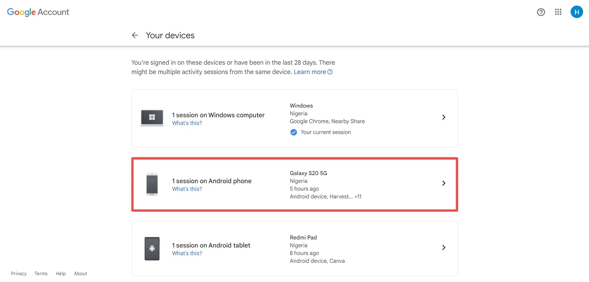 iPhone How to log out of your Google account