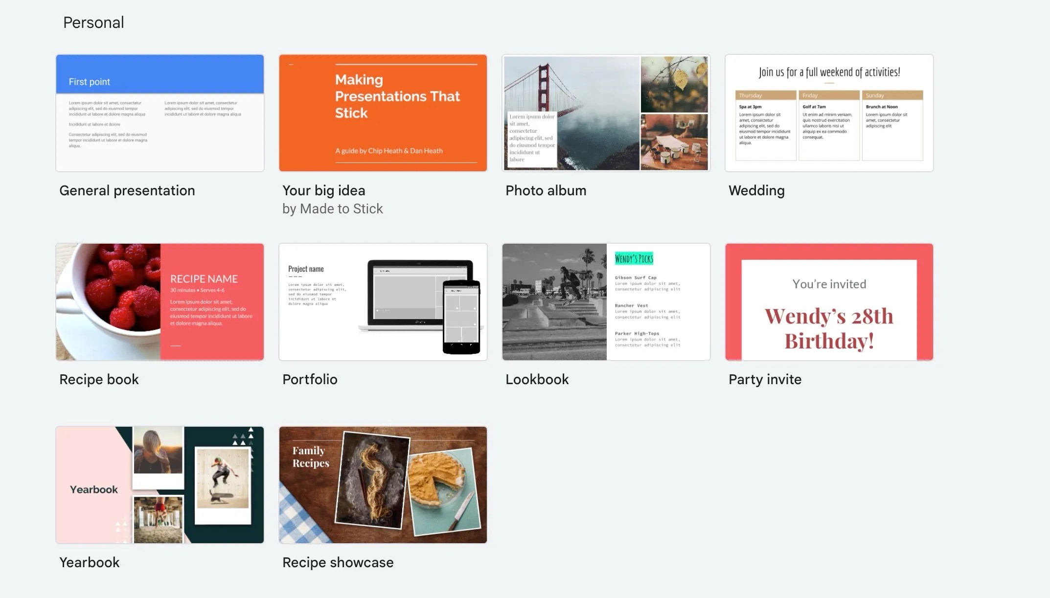 Google Slides What's different between templates and themes?