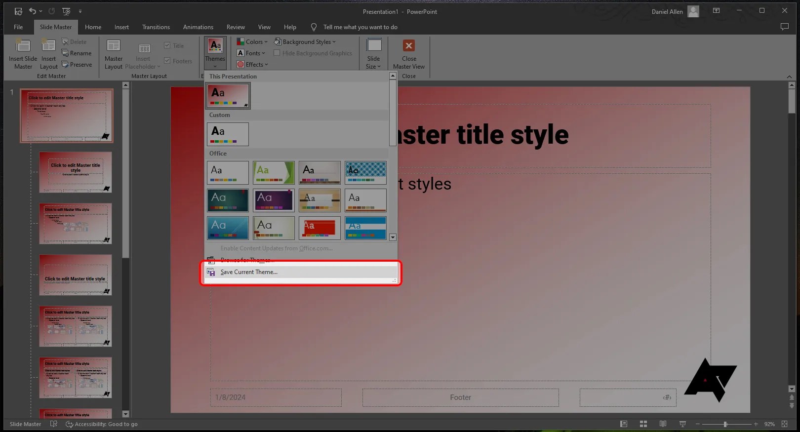 Microsoft PowerPoint The difference between templates and themes