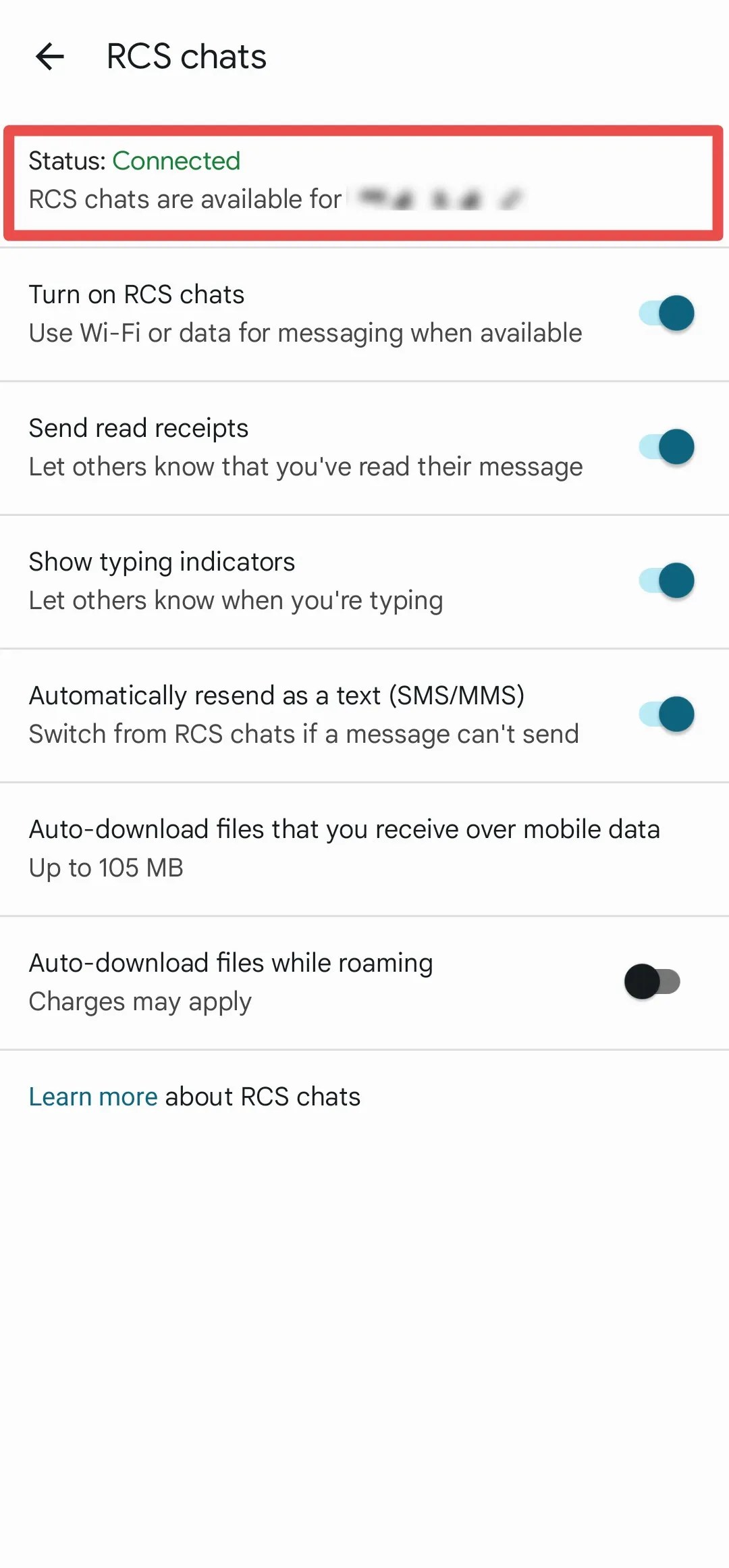 Google Messages How to enable or disable RCS chats