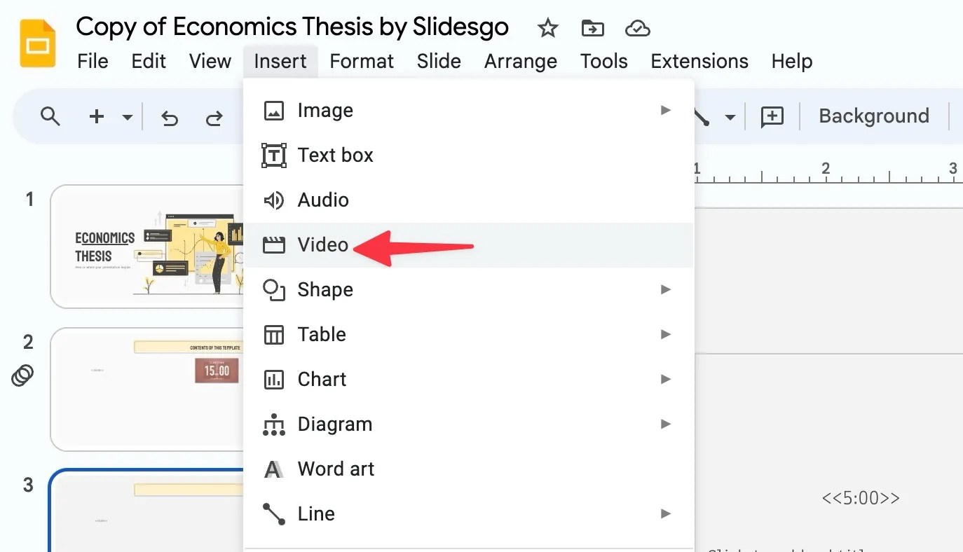 Google Slides How to add a timer to your presentation