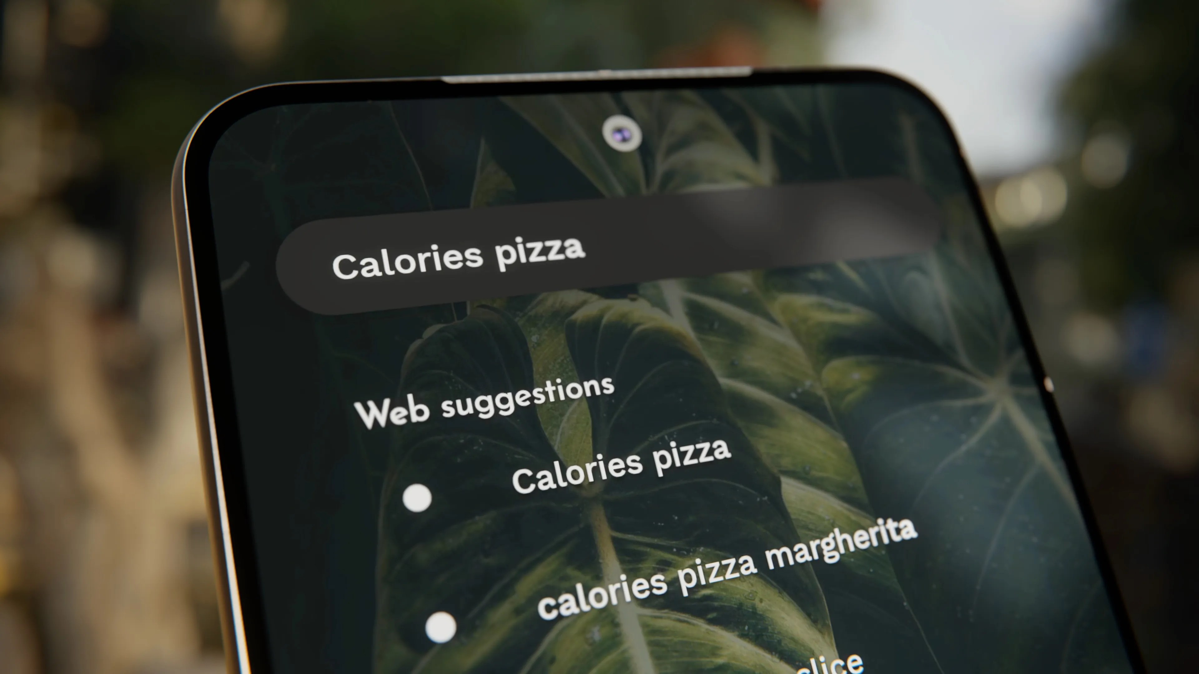 An image of the new Niagara Launcher search function