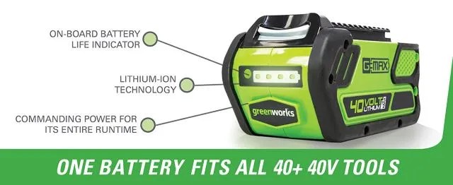 40 Volt, Rechargeable Lithium-Ion Battery