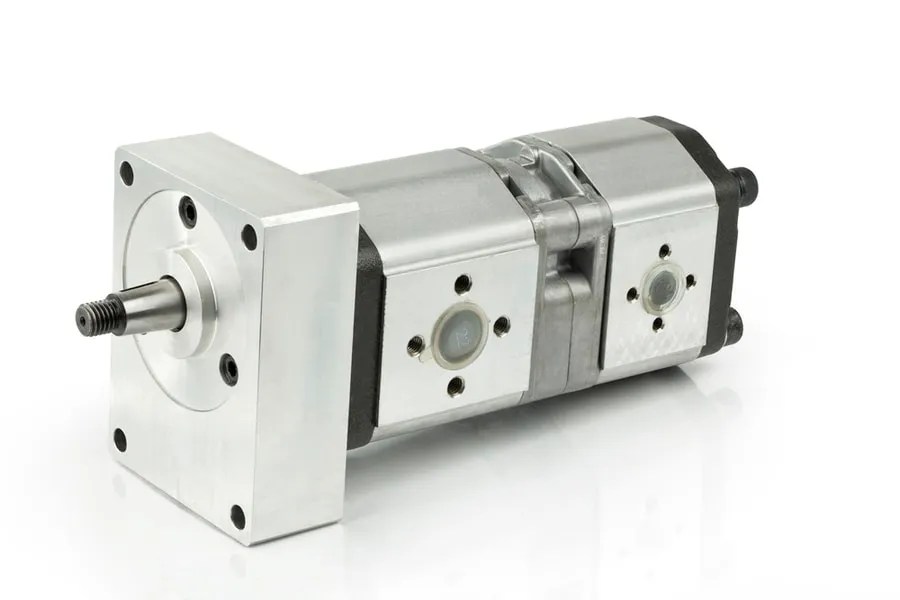 hydraulic pump on white background