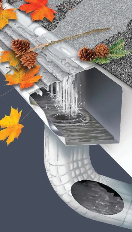 leaf solution pro gutter guard system tall