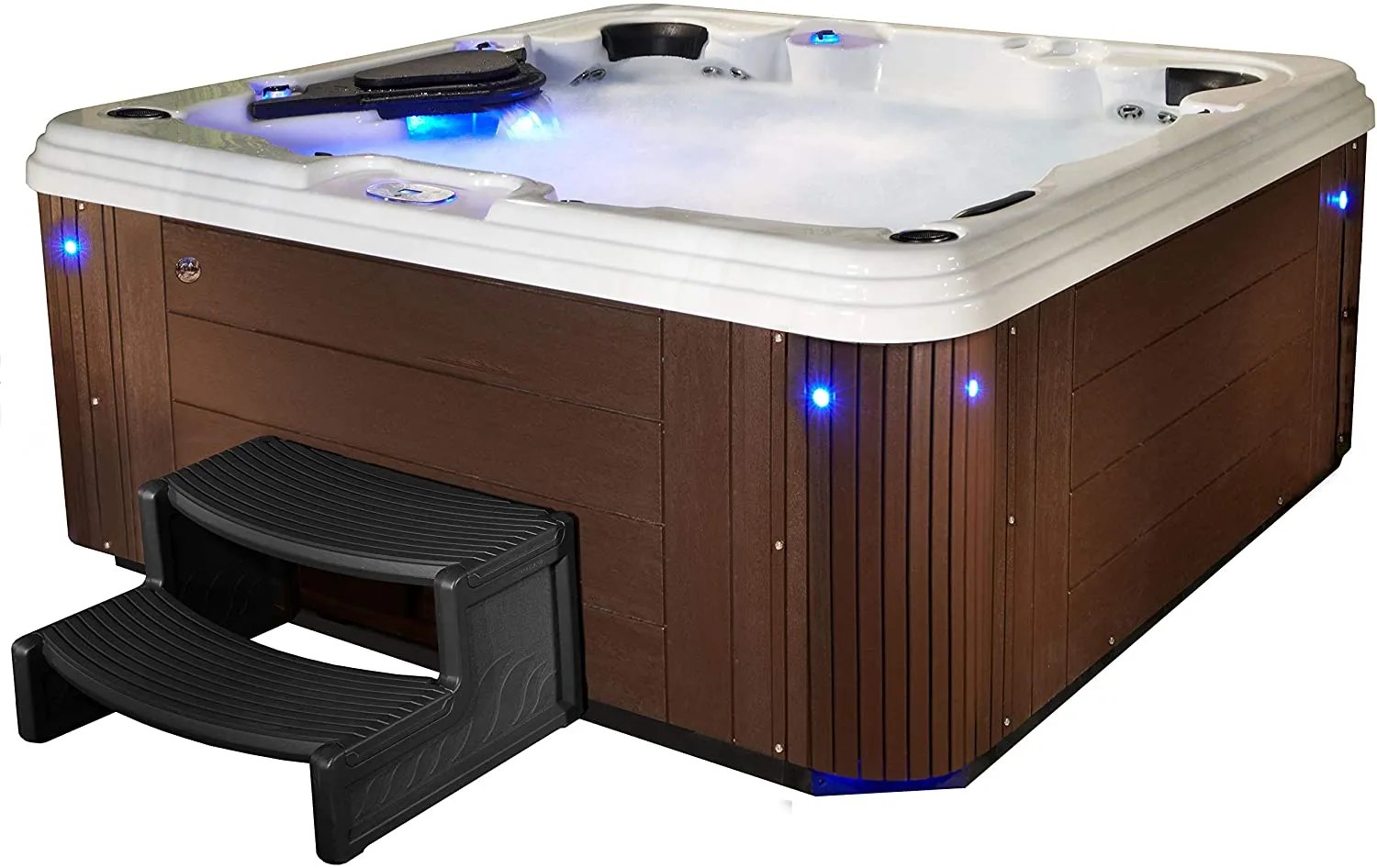 Essential Hot Tubs 67-Jets 2021 Syracuse Hot Tub, Seats 5-6, Espresso