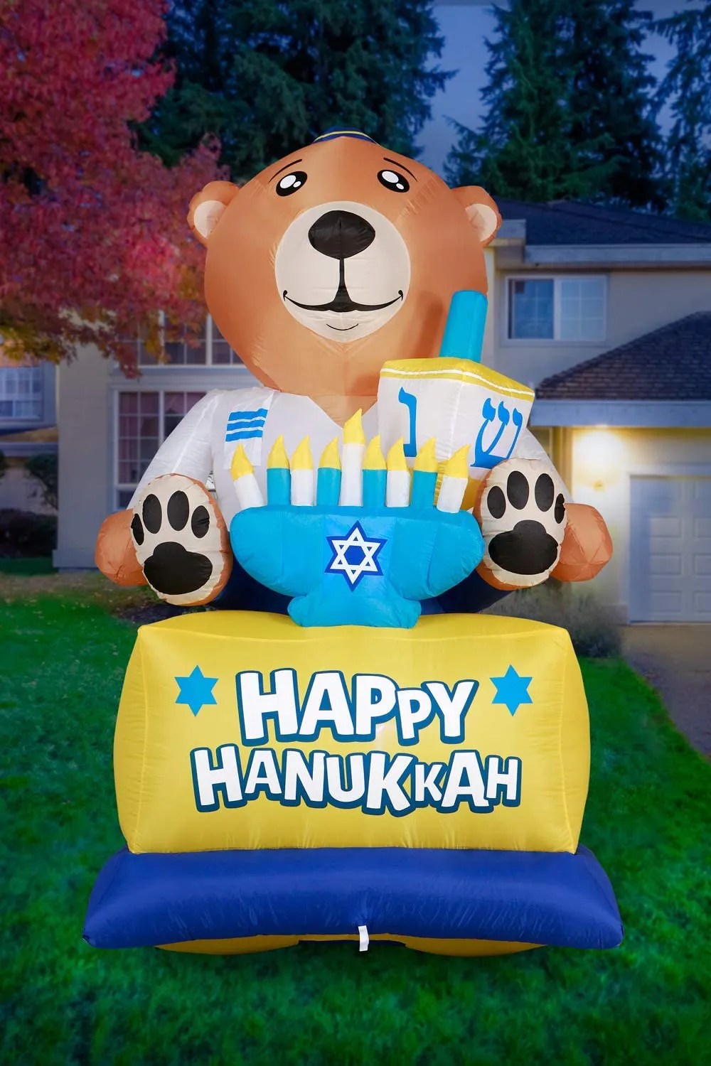 Hanukkah Bear Yard Inflatable