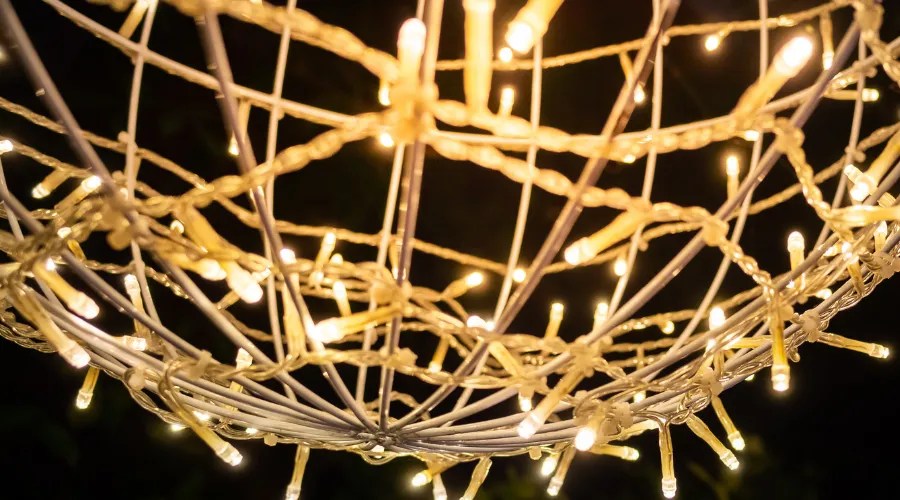 Hand Pointing at a Light Ball